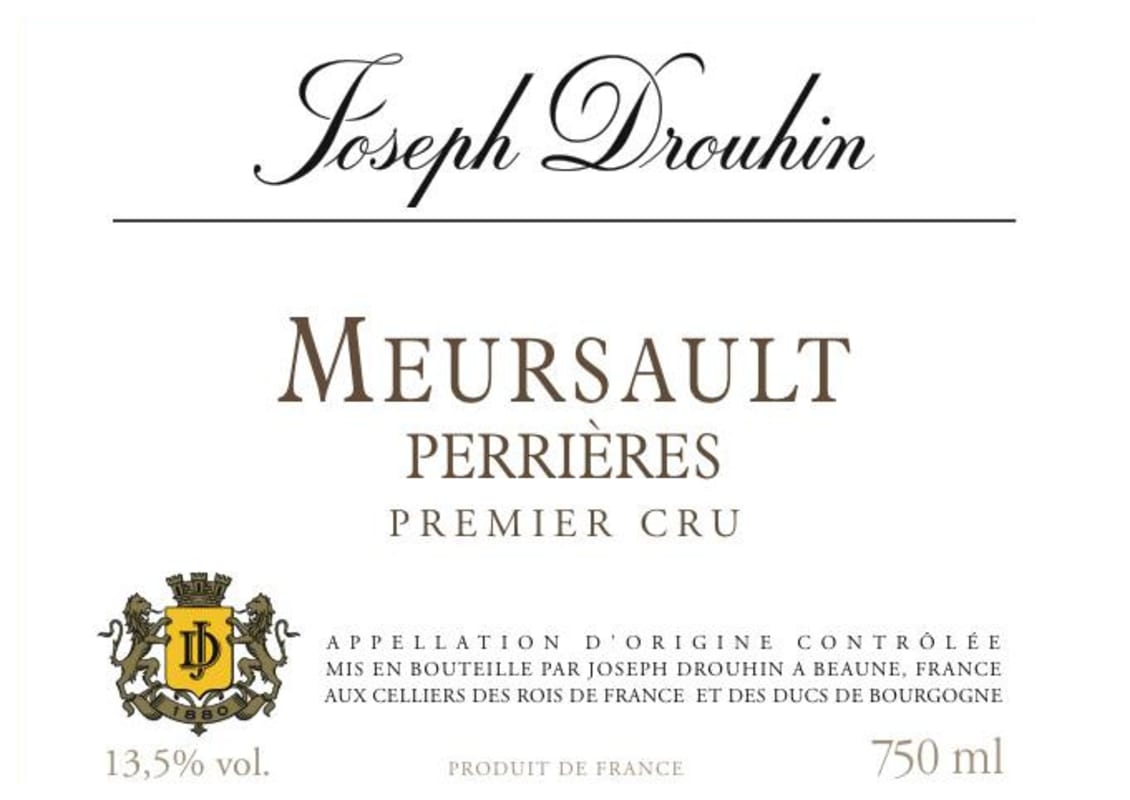 Joseph Drouhin Meursault Perrieres Premier Cru 2009 Front Label