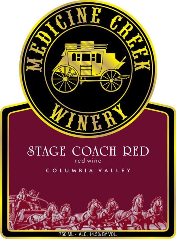 Medicine Creek Winery Stage Coach 2008 Front Label