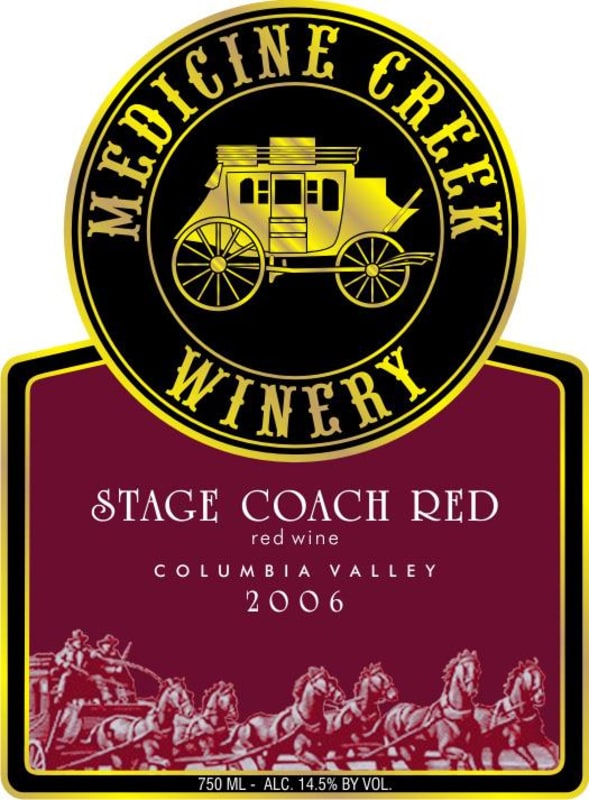 Medicine Creek Winery Stage Coach 2006 Front Label