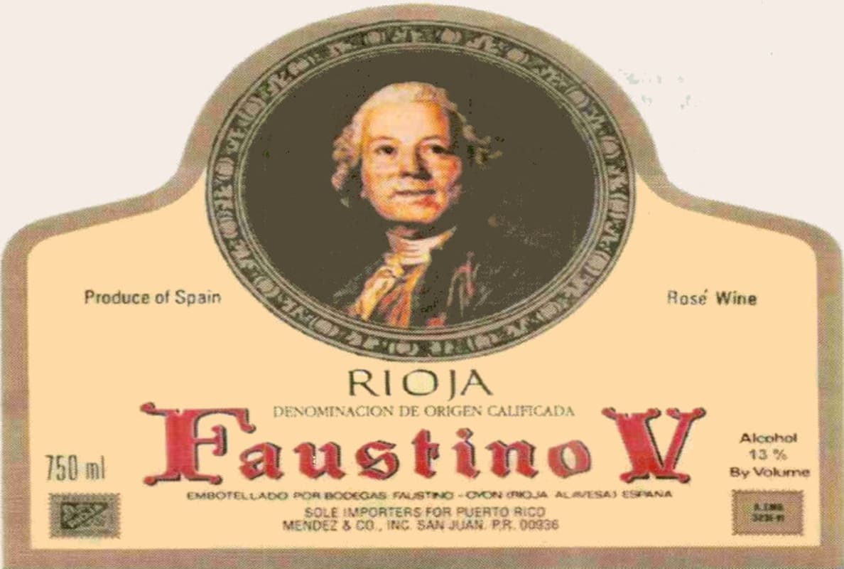 Faustino V Rosado 2009 Front Label