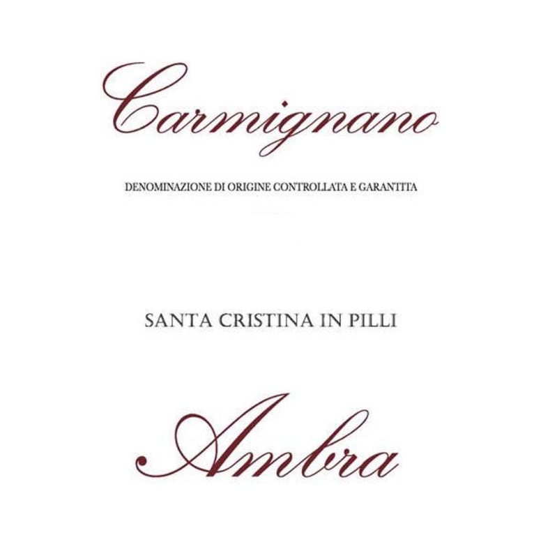 Ambra Carmignano Santa Cristina In Pilli 2009 Front Label