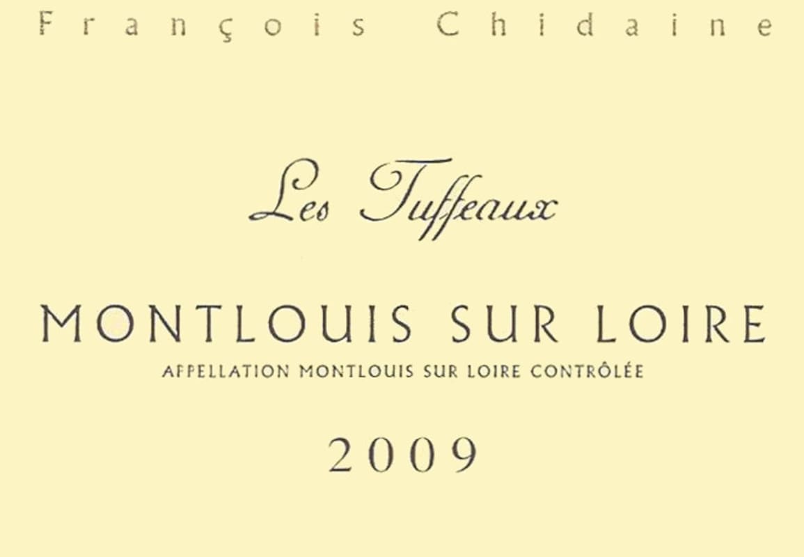 Francois Chidaine Montlouis Les Tuffeaux 2009 Front Label