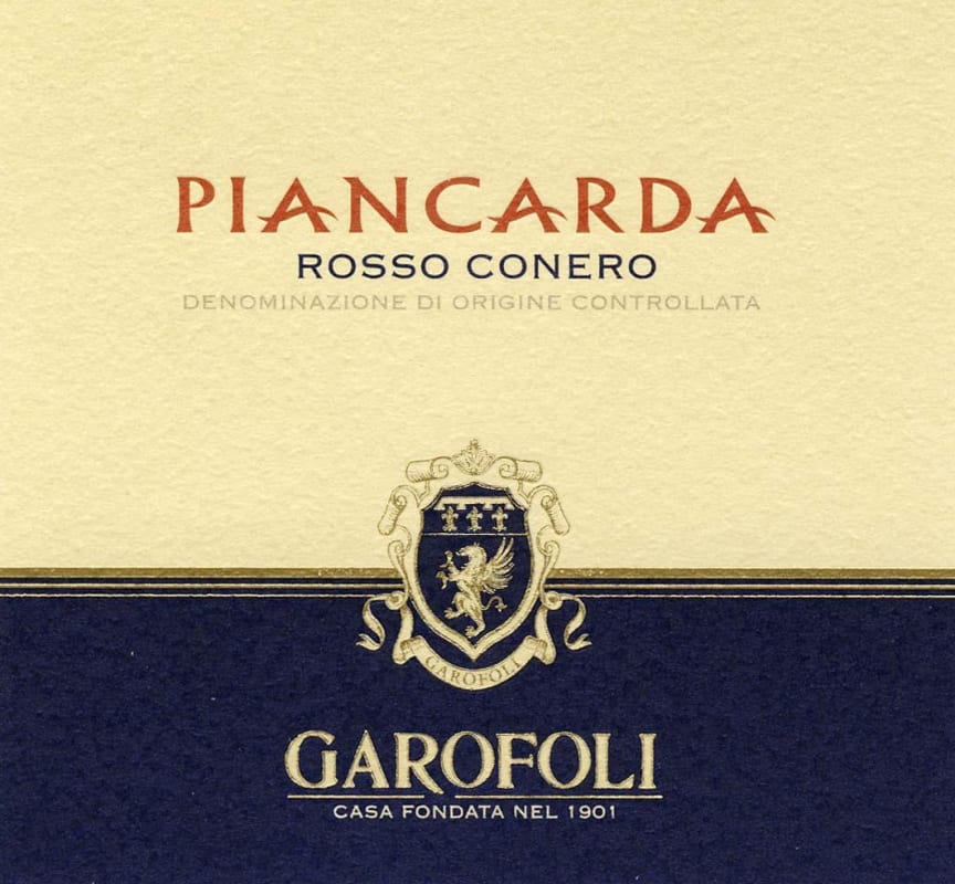 Garofoli Rosso Conero Piancarda 2009 Front Label