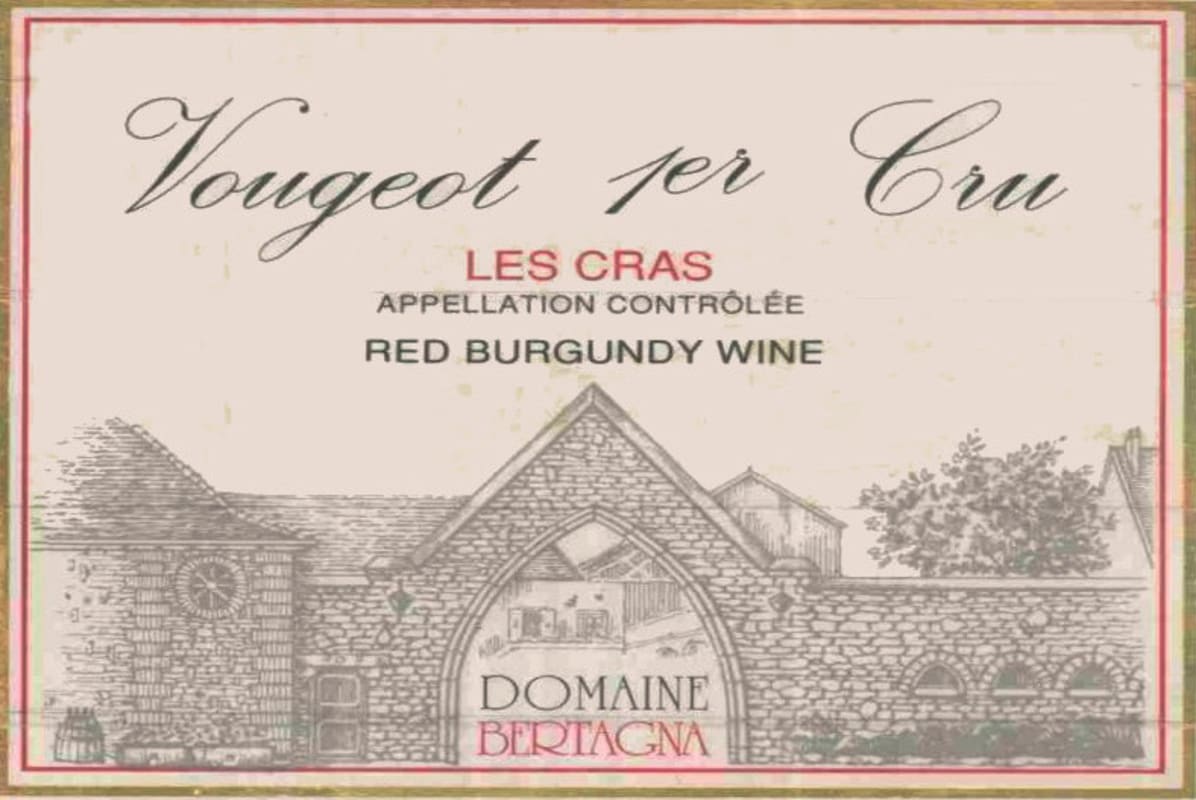 Domaine Bertagna Vougeot Clos Perriere 2009 Front Label
