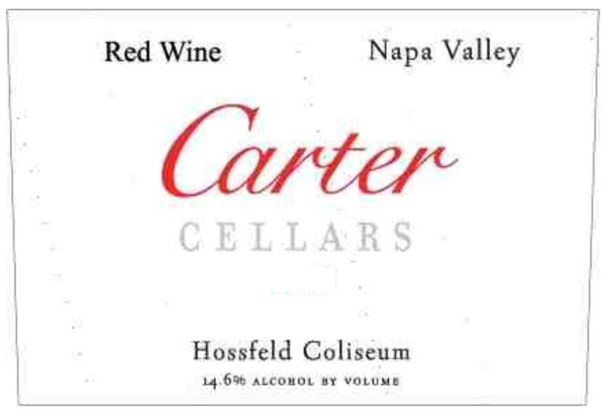 Carter Cellars Hossfeld Coliseum Red Blend 2014 Front Label