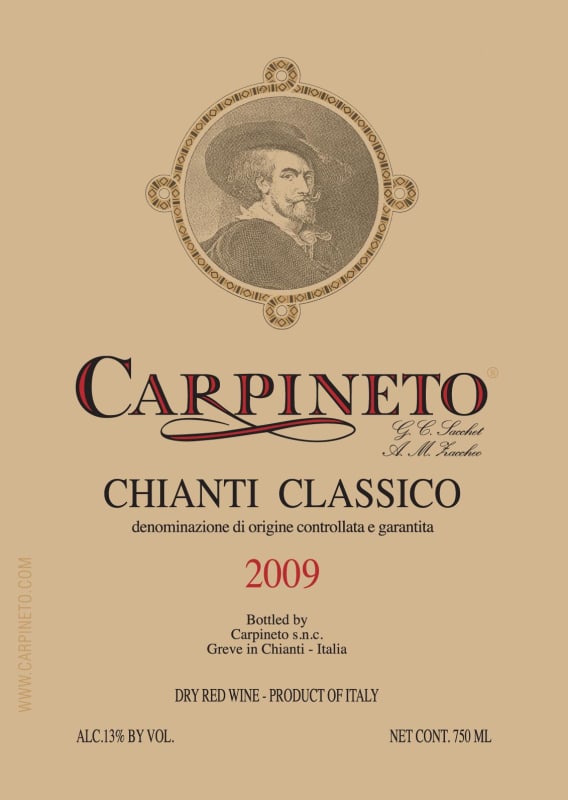 Carpineto Chianti Classico 2009 Front Label