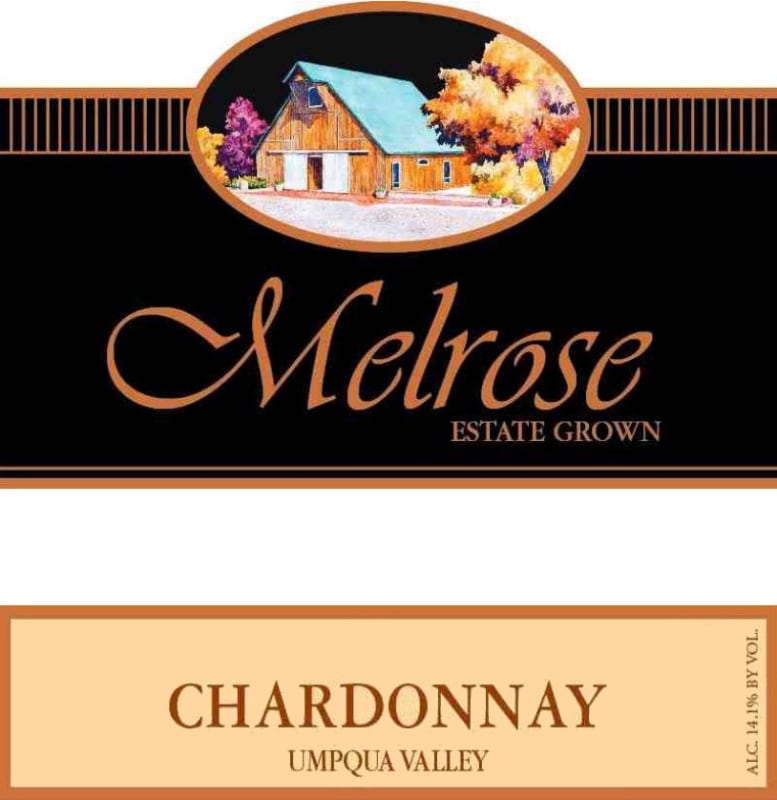 Melrose Wines Chardonnay 2011 Front Label