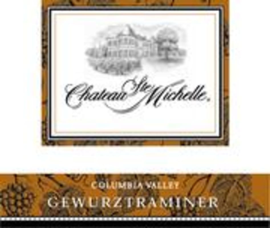 Chateau Ste. Michelle Gewurztraminer 2001 Front Label