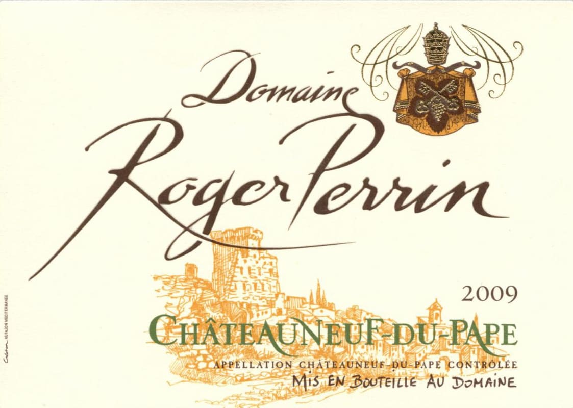 Roger Perrin Chateauneuf-du-Pape 2009 Front Label