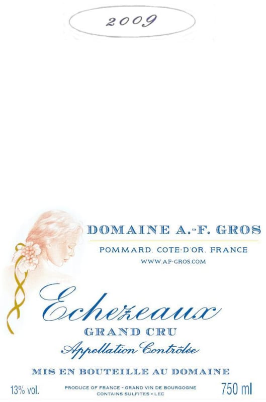 Domaine A.F. Gros Echezeaux Grand Cru 2009 Front Label