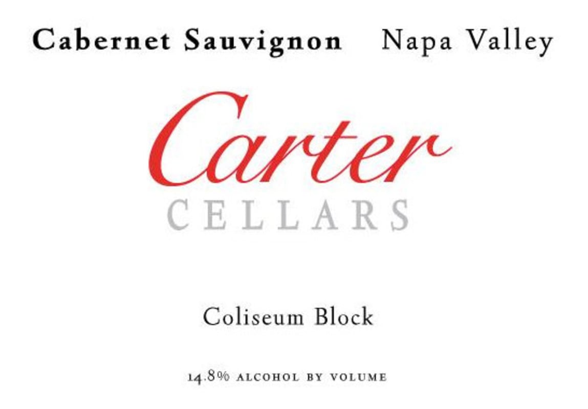 Carter Cellars Coliseum Block Cabernet Sauvignon 2014 Front Label