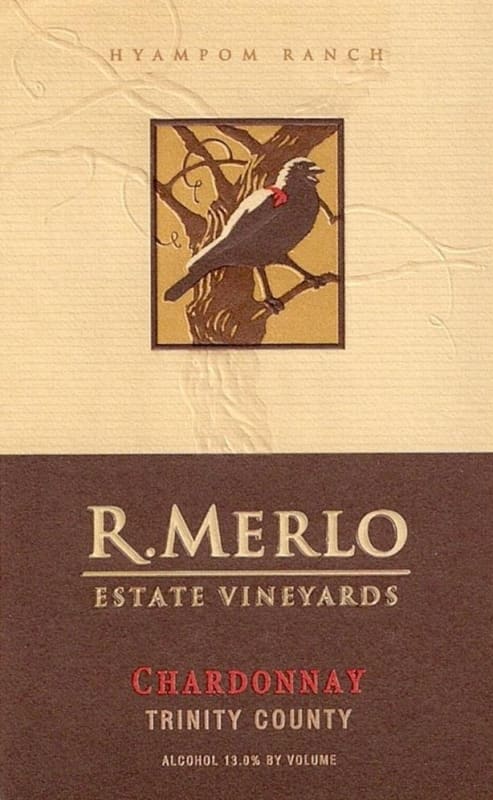 Merlo Family Estate Vineyards Chardonnay 2012 Front Label