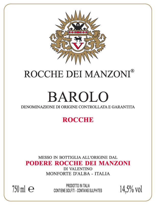 Rocche dei Manzoni Barolo Rocche 2009 Front Label