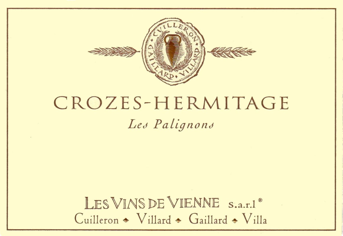 Vins de Vienne Crozes Hermitage Les Palignons 2009 Front Label