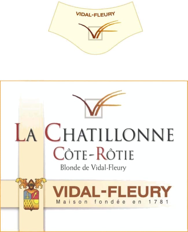 Vidal-Fleury Cote Rotie La Chatillone 2009 Front Label