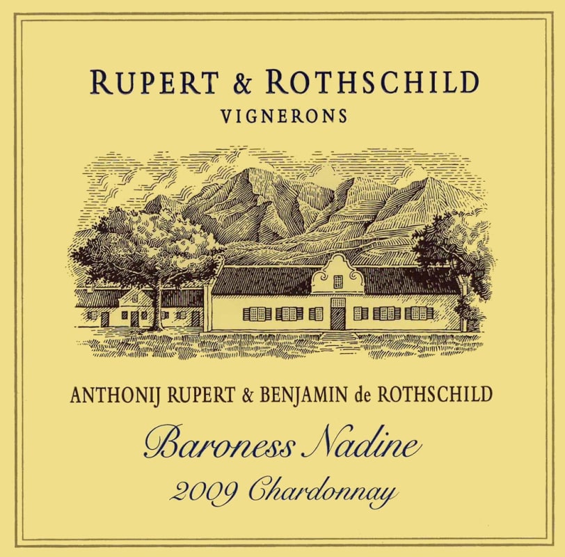 Rupert & Rothschild Baroness Nadine Chardonnay 2009 Front Label
