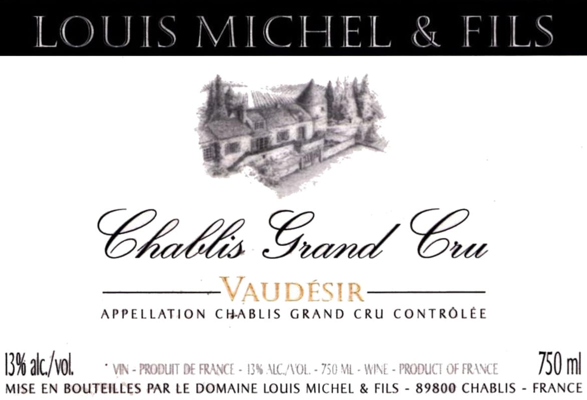 Louis Michel Chablis Vaudesir Grand Cru 2009 Front Label