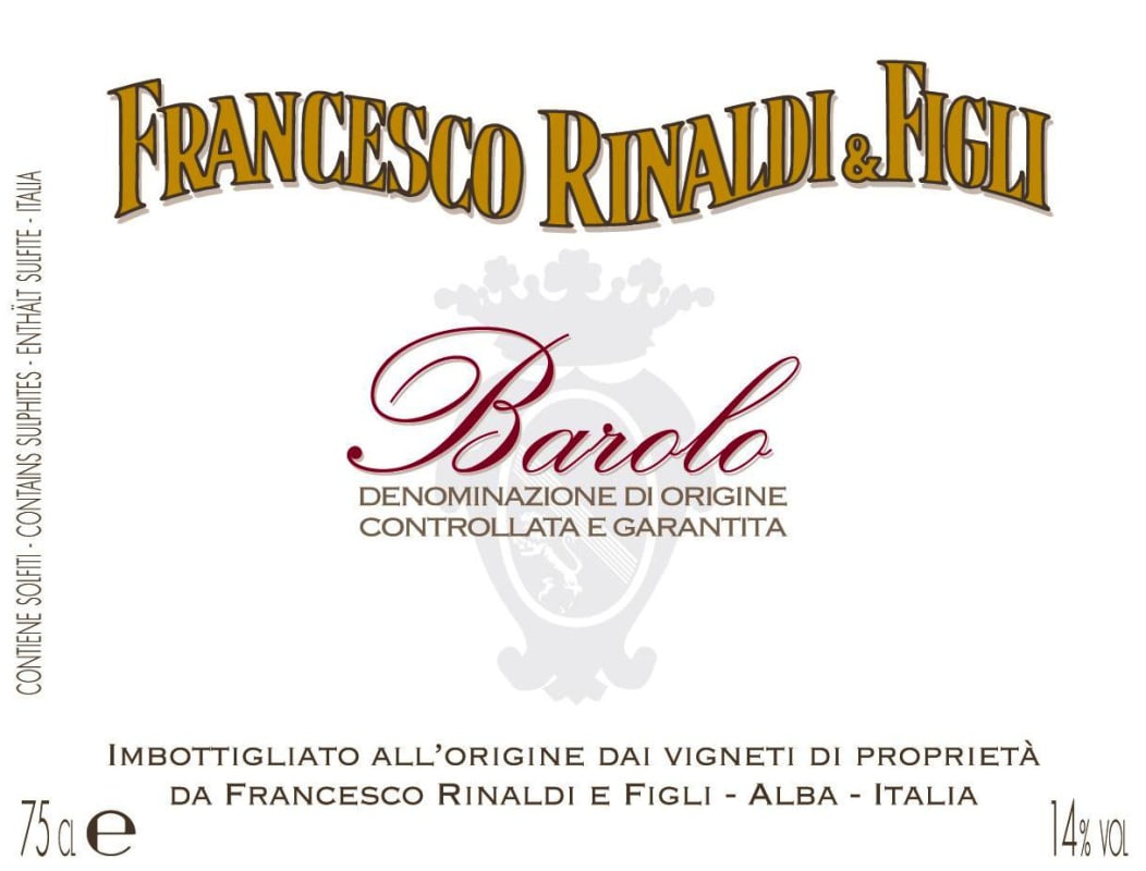 Francesco Rinaldi & Figli Barolo 2009 Front Label