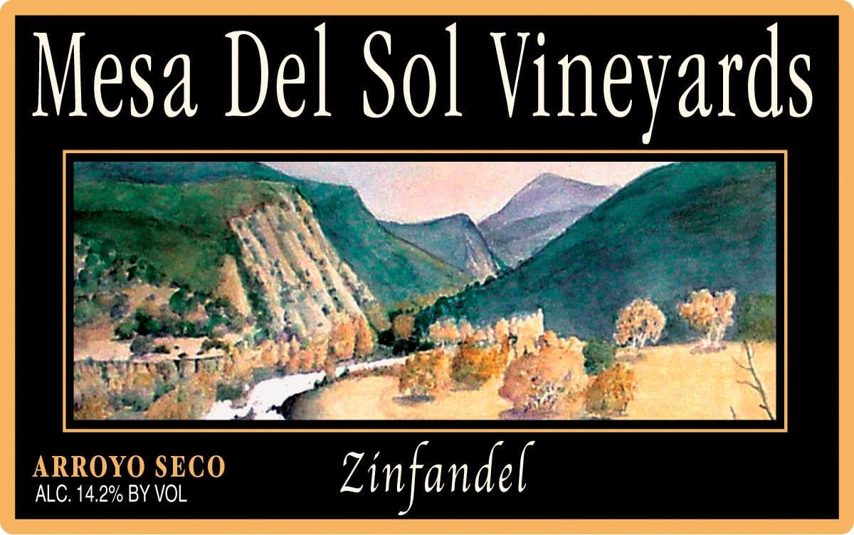 Mesa Del Sol Zinfandel 2012 Front Label