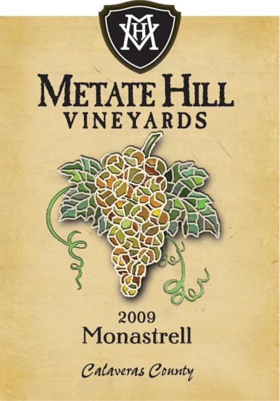 Metate Hill Vineyards Monastrell 2009 Front Label