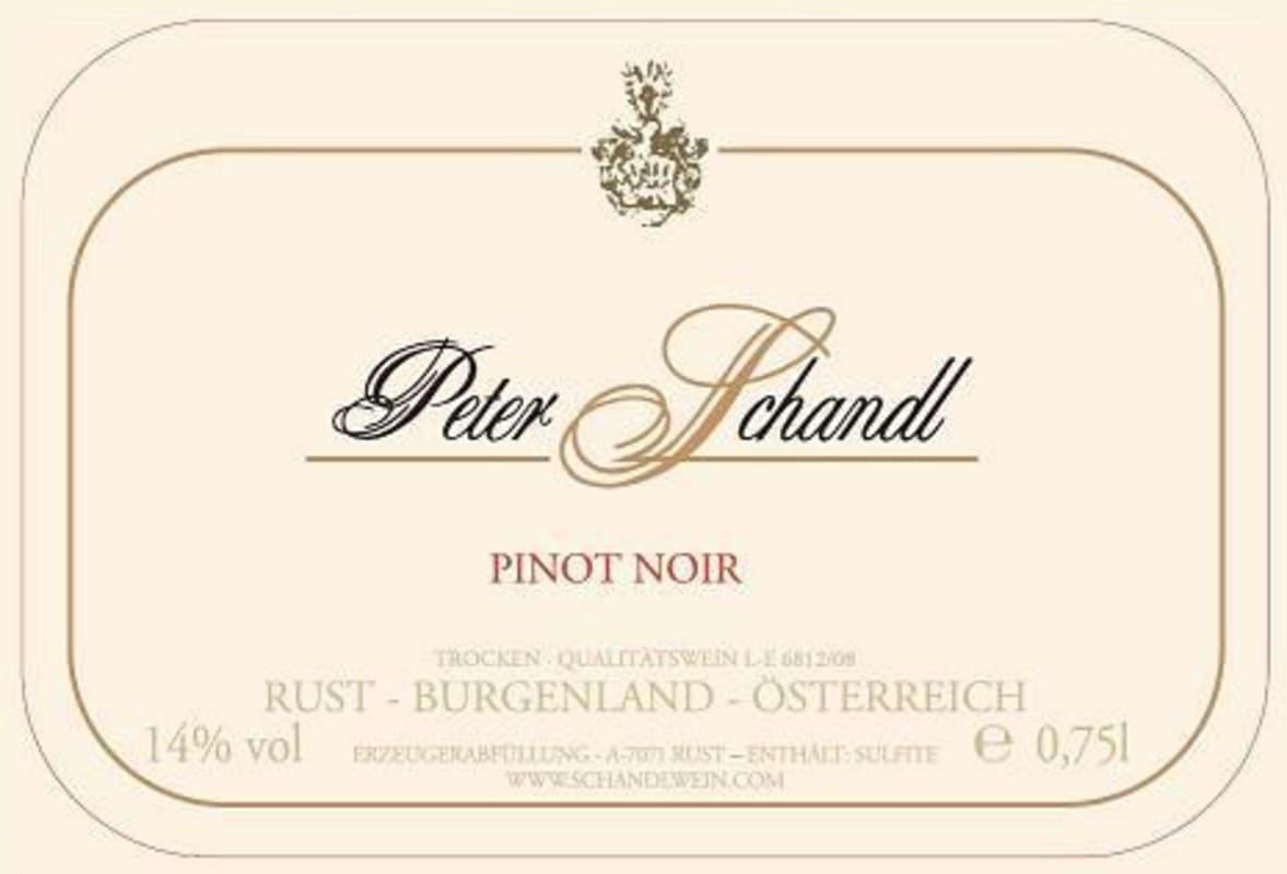 Schandl Pinot Noir 2009 Front Label