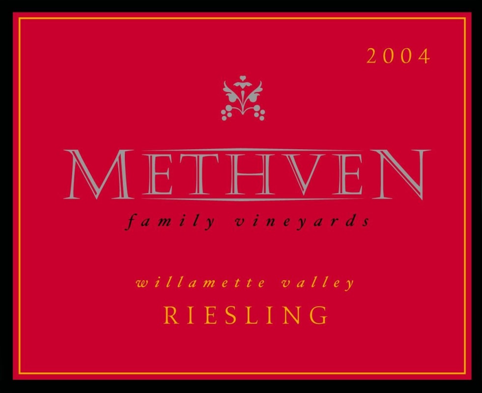 Methven Family Vineyards Riesling 2004 Front Label