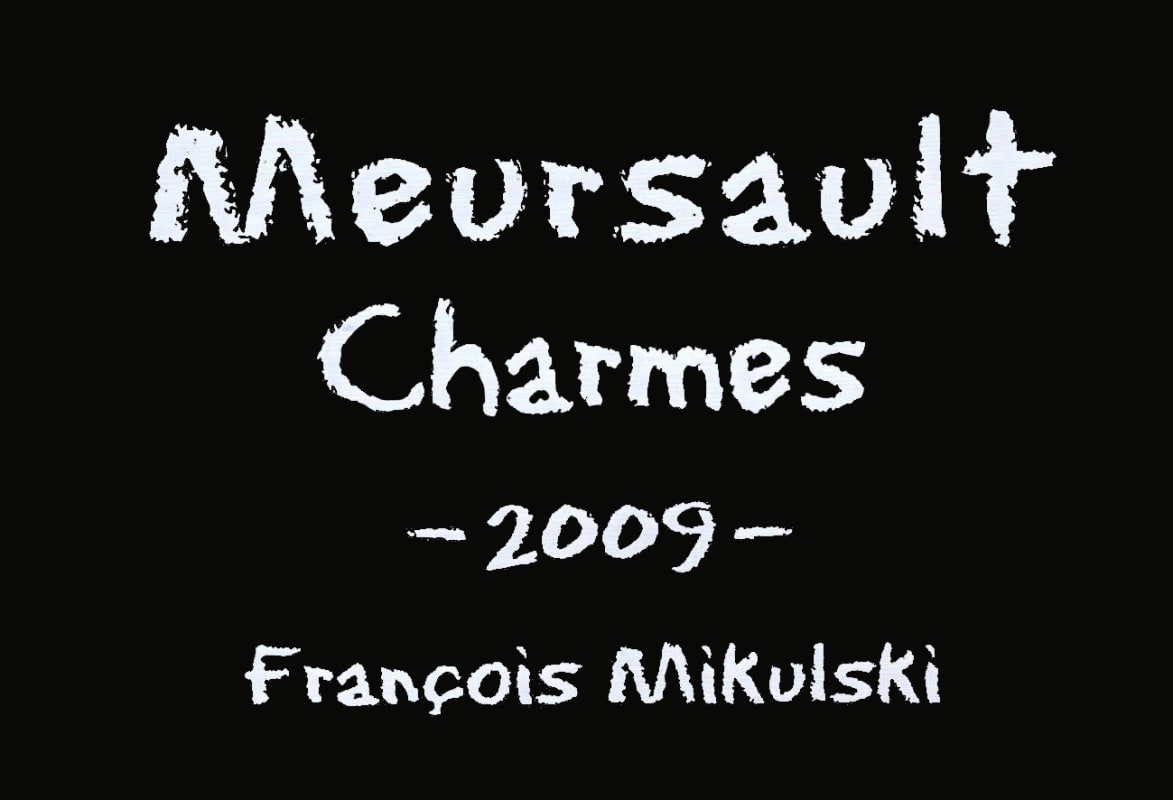 Domaine Francois Mikulski Mersault Les Poruzot Premier Cru 2009 Front Label