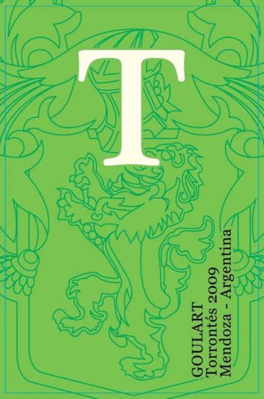 Bodega Goulart Torrontes 2009 Front Label