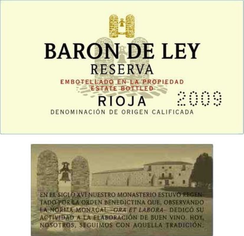 Baron de Ley Reserva 2009 Front Label