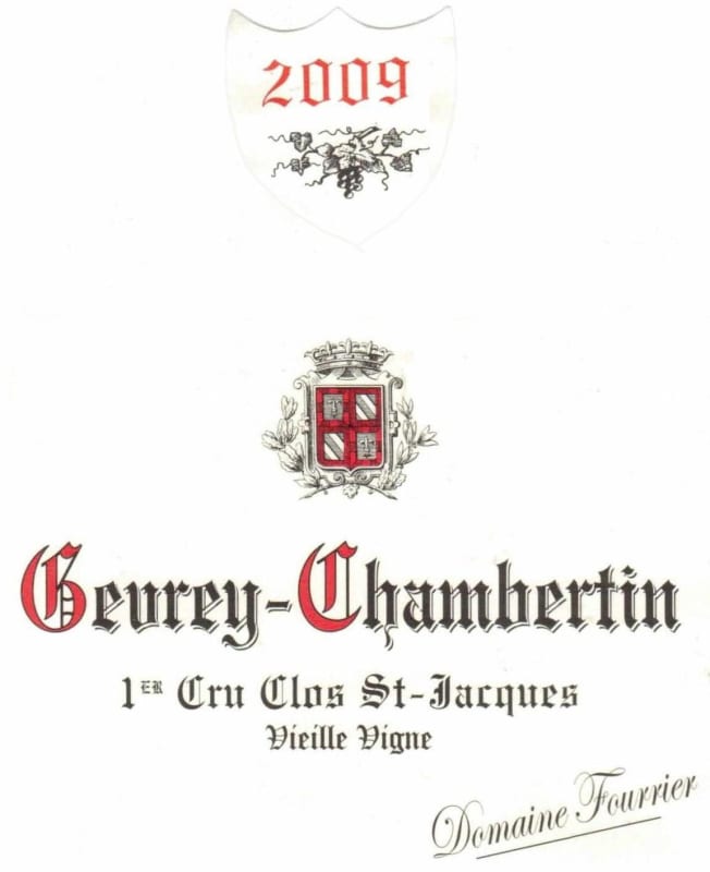 Domaine Fourrier Gevrey-Chambertin Clos St-Jacques 2009 Front Label