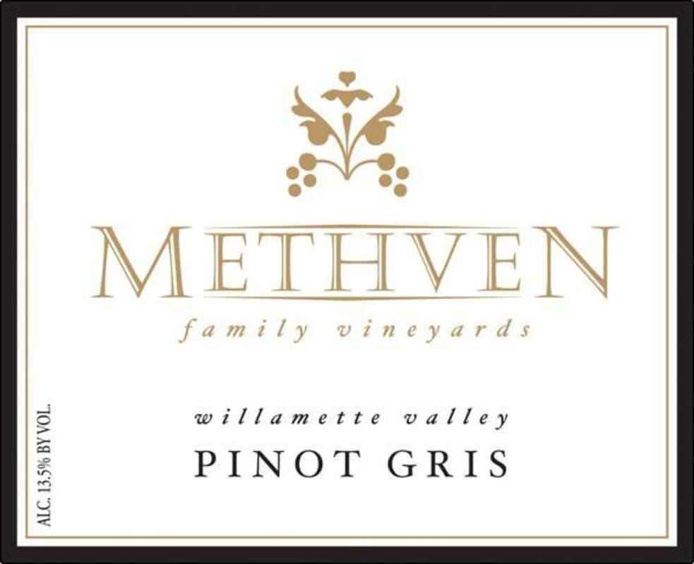 Methven Family Vineyards Pinot Gris 2008 Front Label