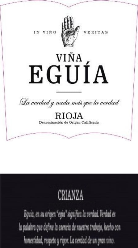 Vina Eguia Crianza 2009 Front Label