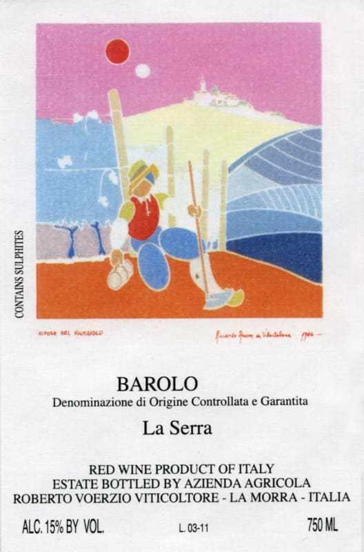 Roberto Voerzio Barolo La Serra 2009 Front Label