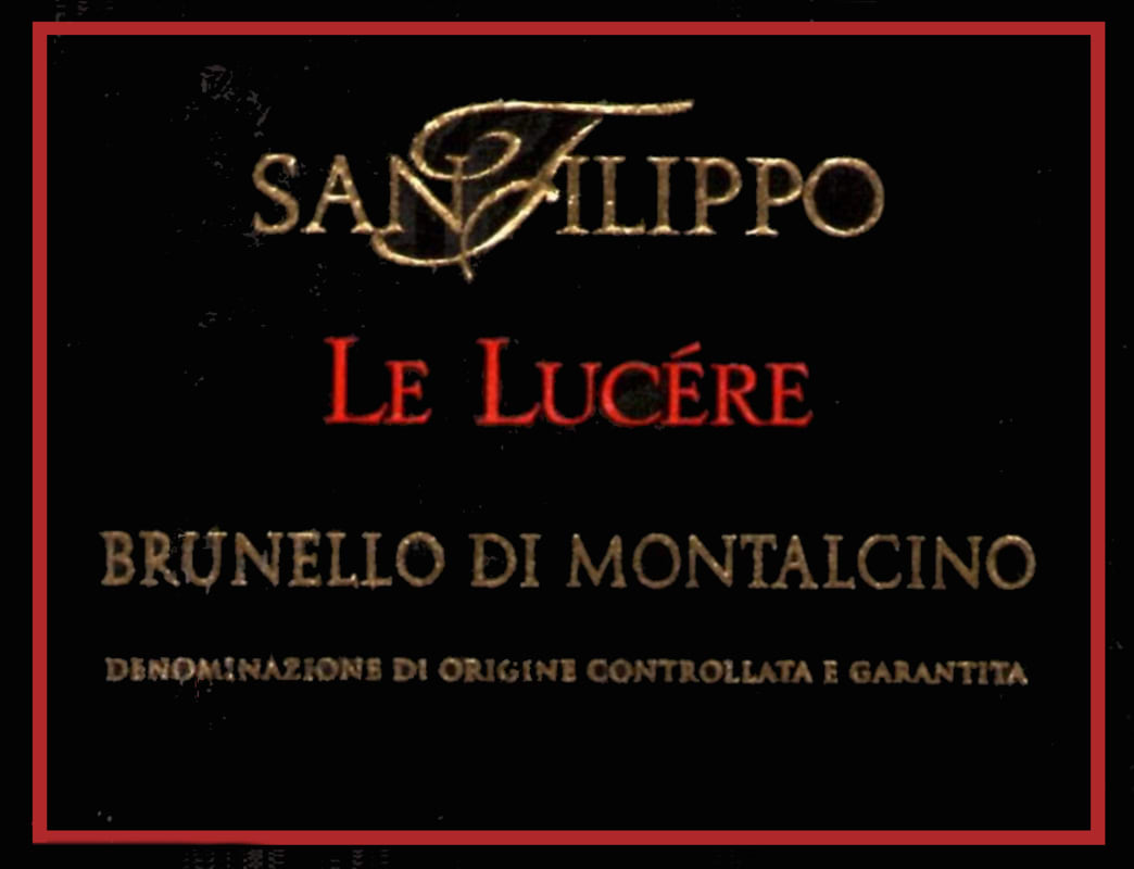 San Filippo Brunello di Montalcino Le Lucere 2009 Front Label