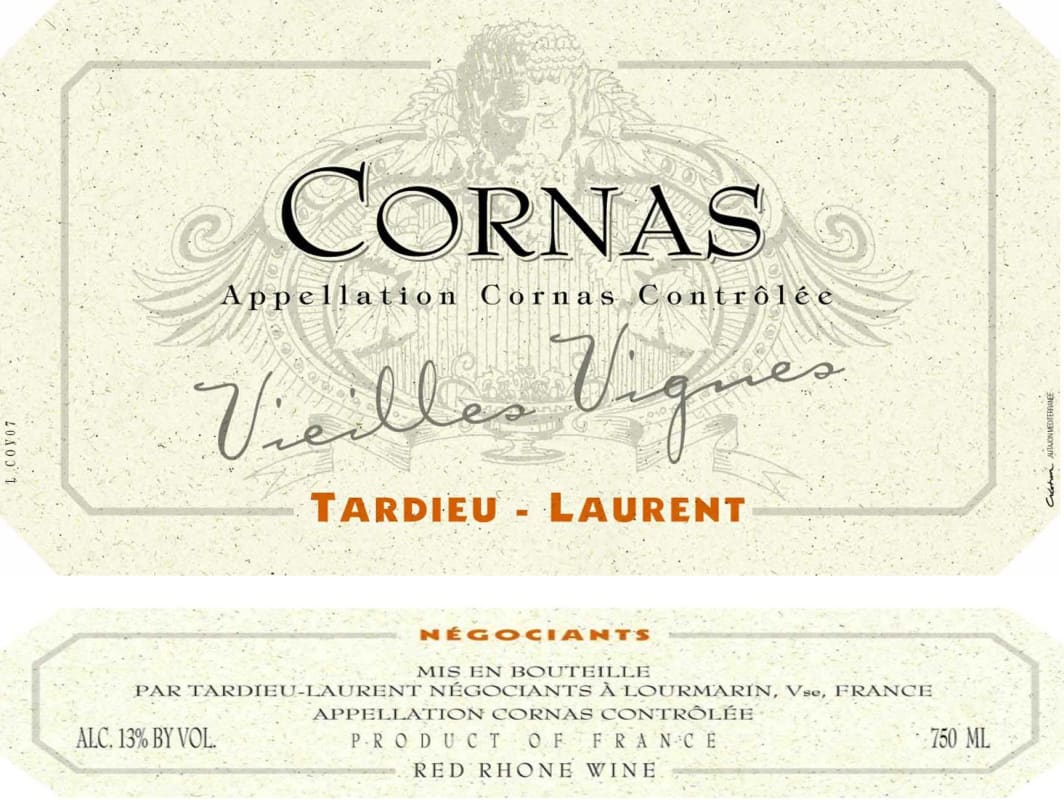 Tardieu-Laurent Cornas Vieilles Vignes 2009 Front Label