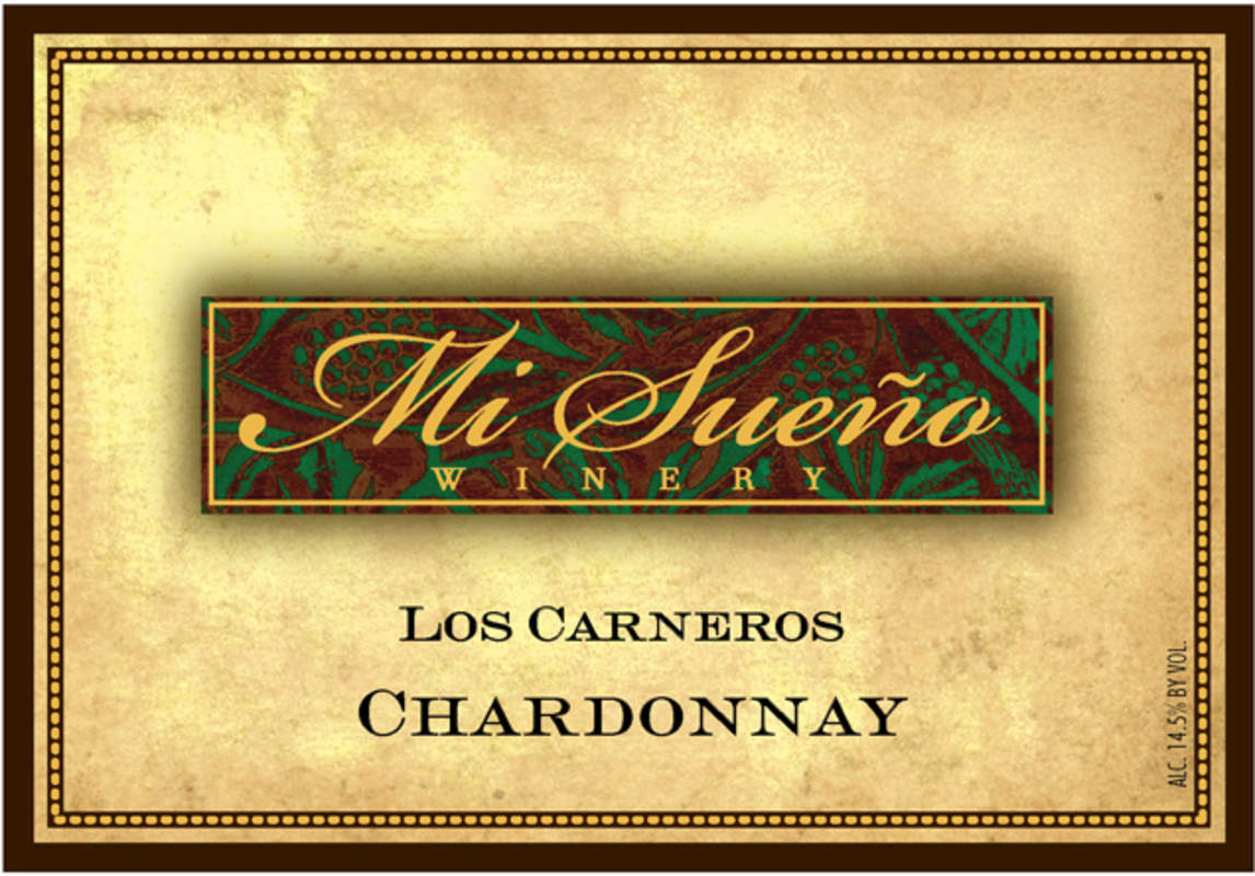 Mi Sueno Winery Los Carneros Chardonnay 2011 Front Label
