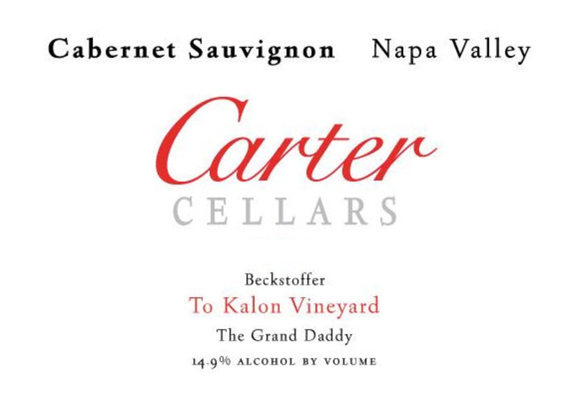 Carter Cellars The Grand Daddy Cabernet Sauvignon 2013 Front Label
