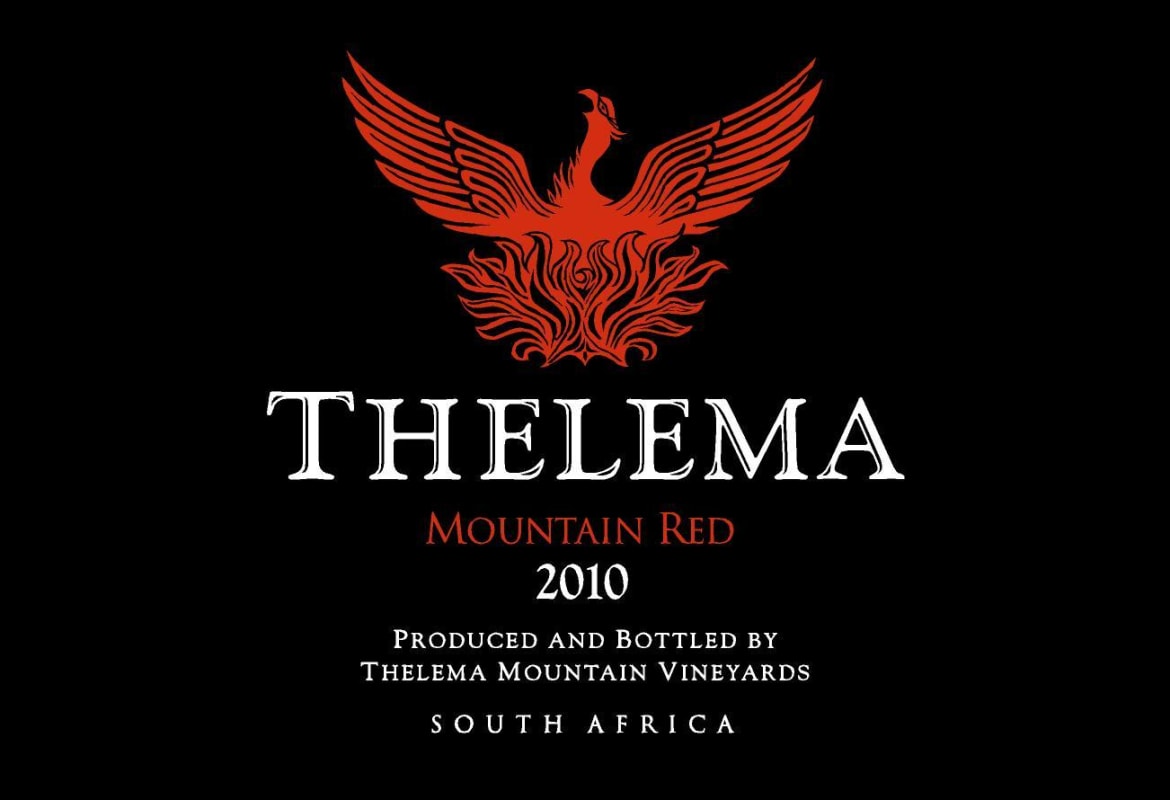 Thelema Mountain Red 2010 Front Label