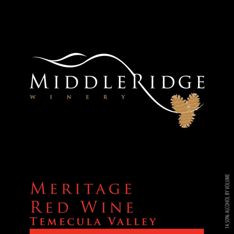 Middle Ridge Winery Meritage 2012 Front Label