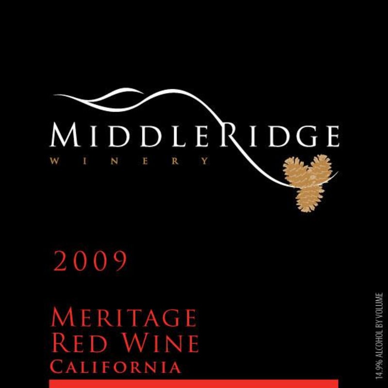 Middle Ridge Winery Meritage 2009 Front Label