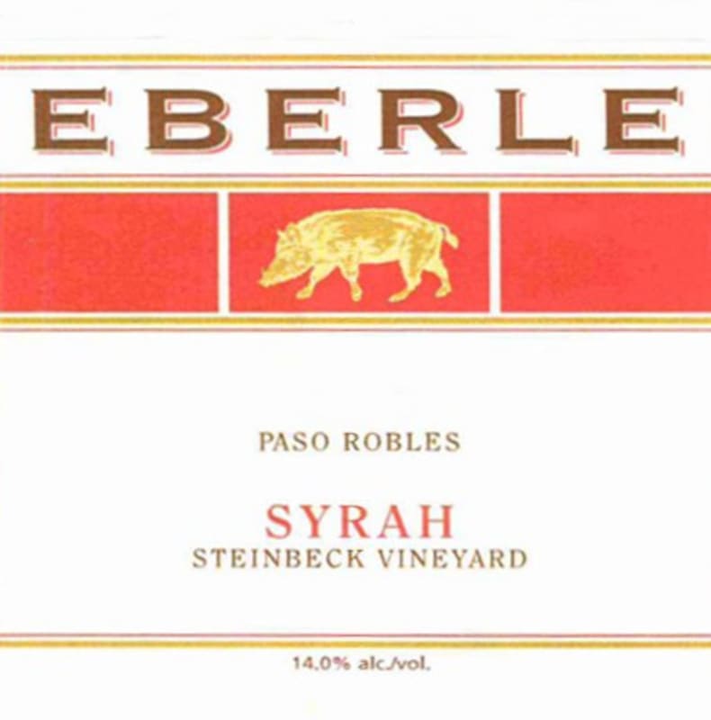 Eberle Steinbeck Vineyard Syrah 2009 Front Label