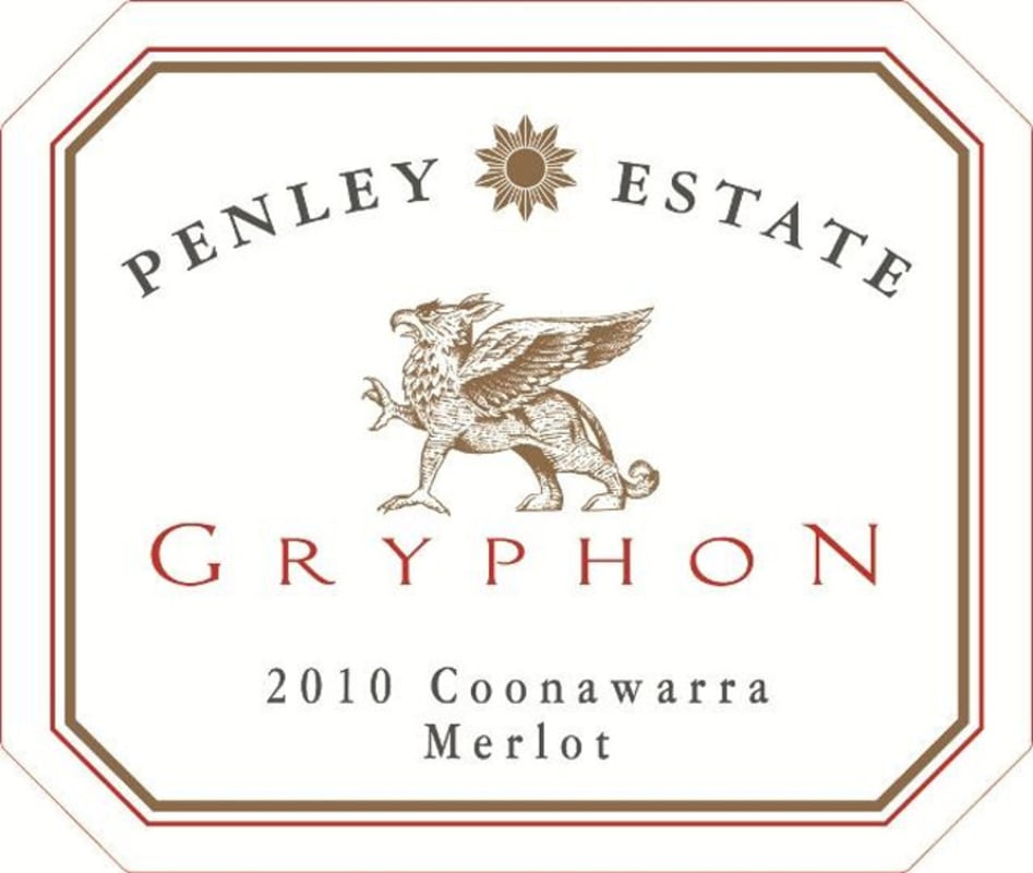 Penley Gryphon Merlot 2010 Front Label