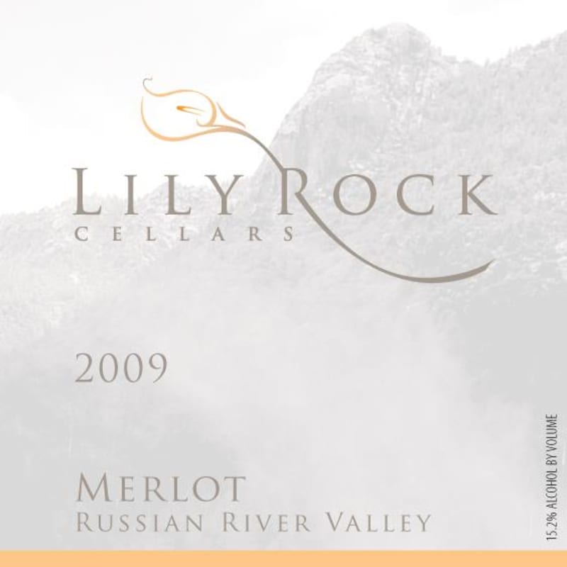 Middle Ridge Winery Lily Rock Merlot 2009 Front Label