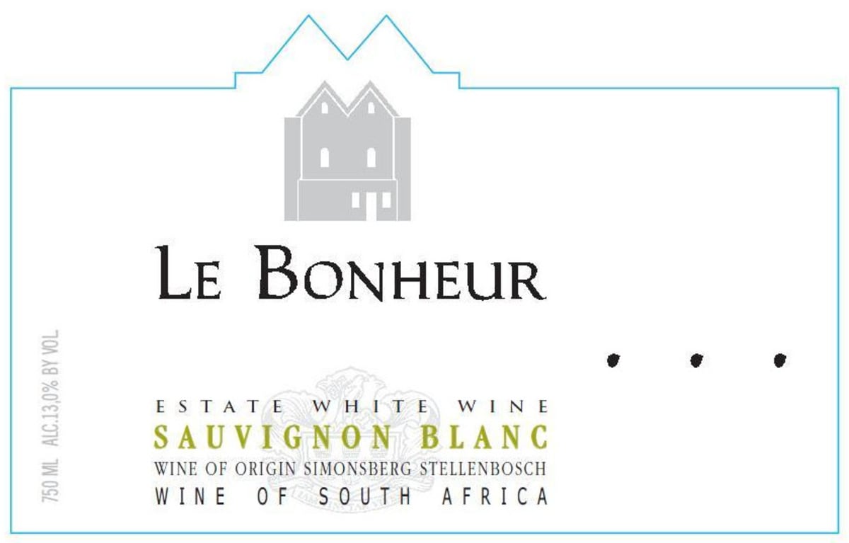 Le Bonheur Sauvignon Blanc 2010 Front Label