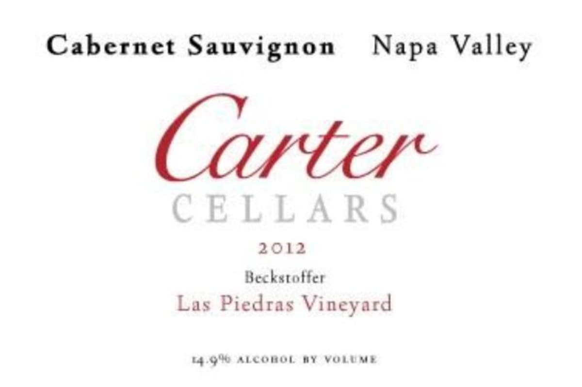 Carter Cellars Beckstoffer Las Piedras Cabernet Sauvignon 2012 Front Label