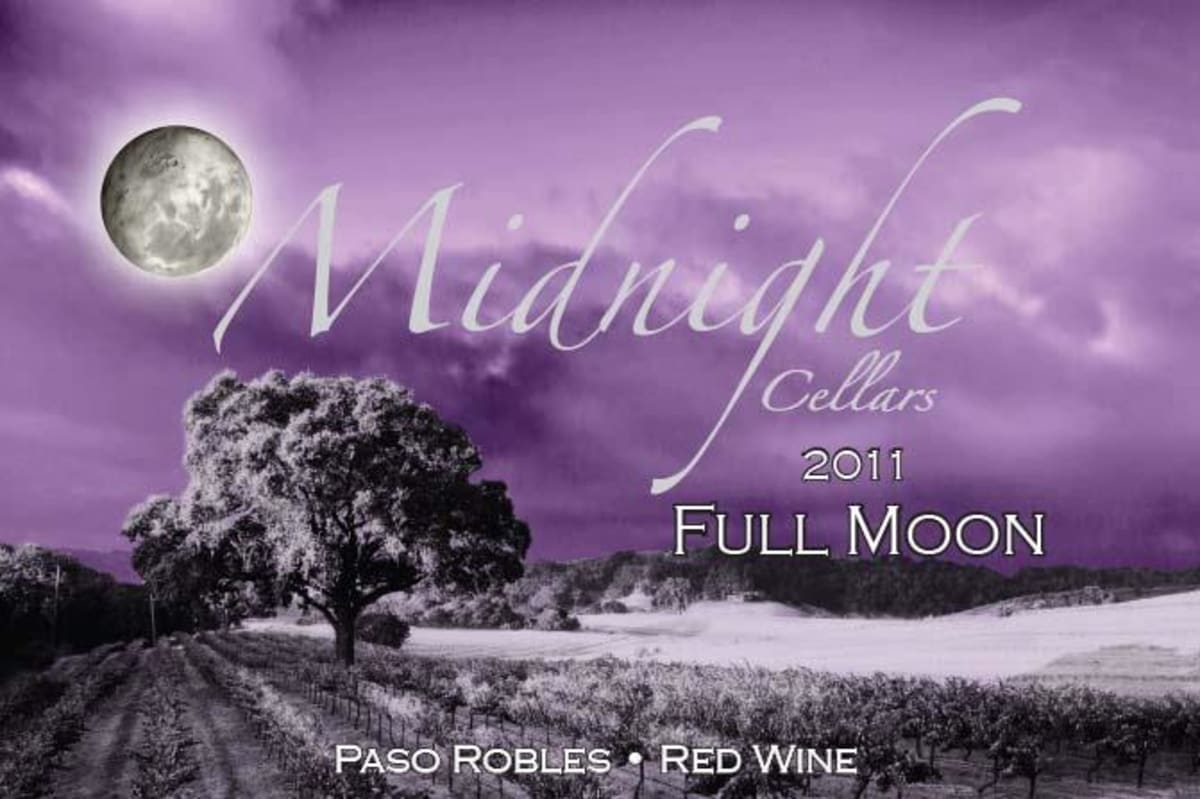 Midnight Cellars Winery Full Moon Red 2011 Front Label