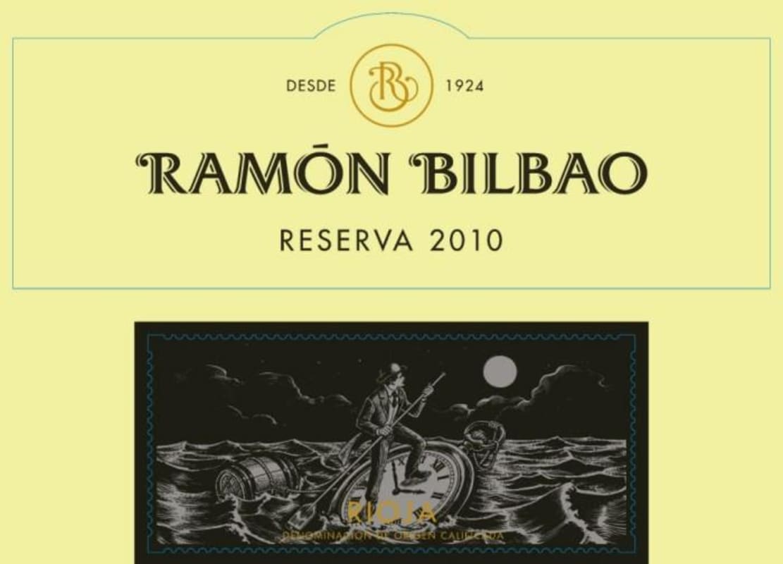 Bodegas Ramon Bilbao Reserva 2010 Front Label