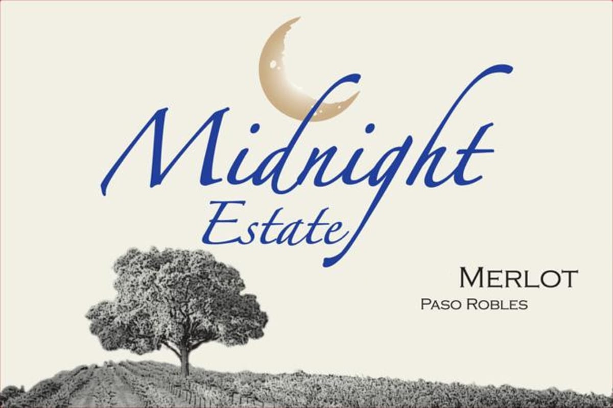 Midnight Cellars Winery Estate Merlot 2010 Front Label