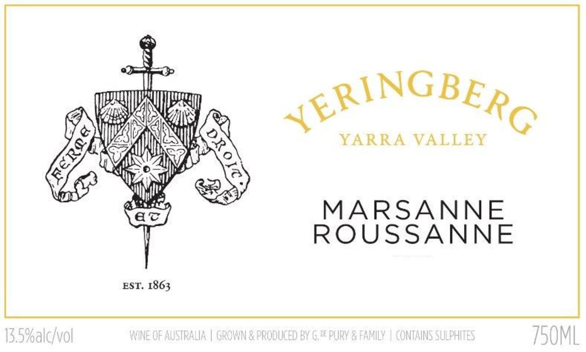 Yeringberg Marsanne Roussanne 2010 Front Label