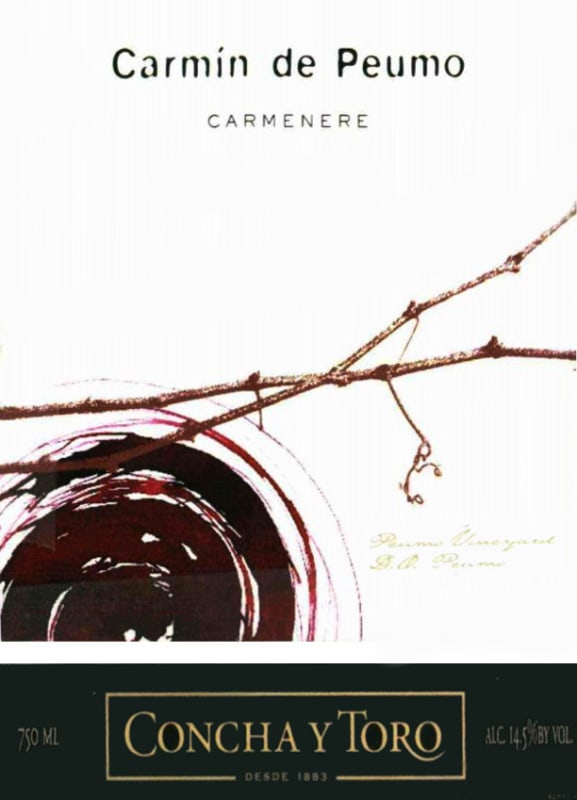 Concha y Toro Carmin de Peumo Carmenere 2010 Front Label